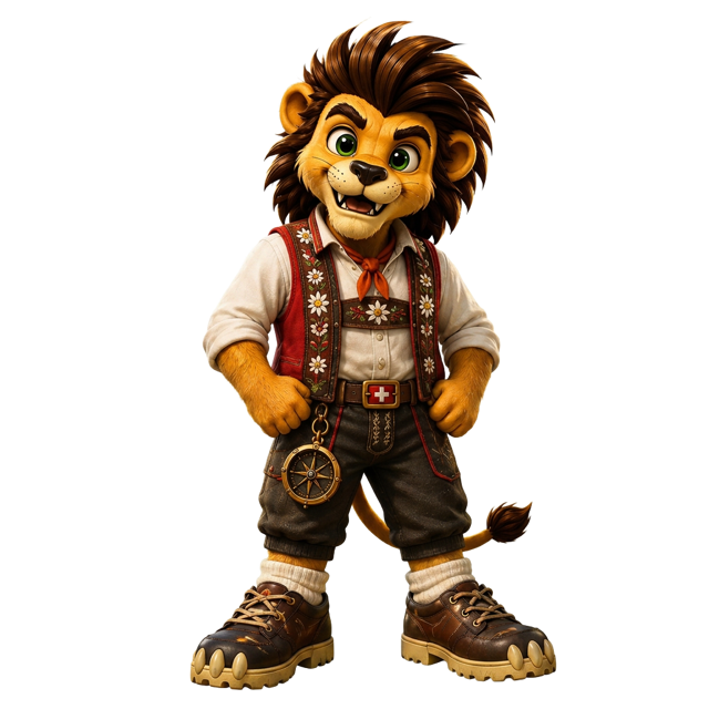 Zako le lion, mascotte officielle de Kids Fun Park
